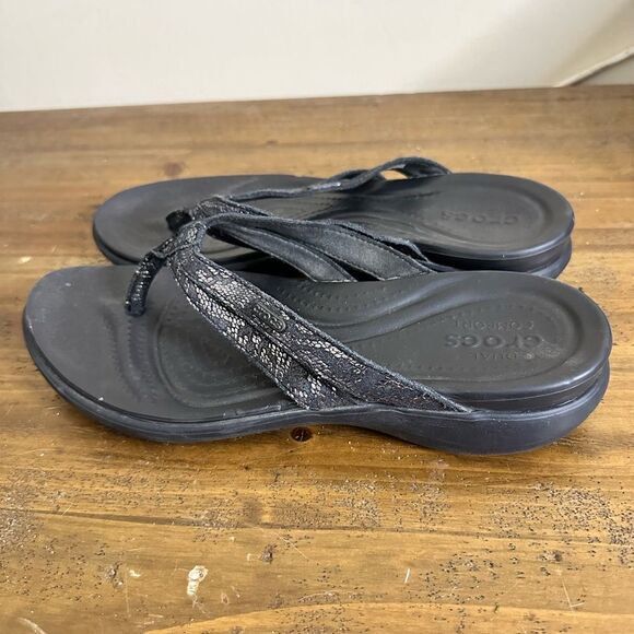 Crocs Dual Comfort Flip-flops 11W - Picture 1 of 4